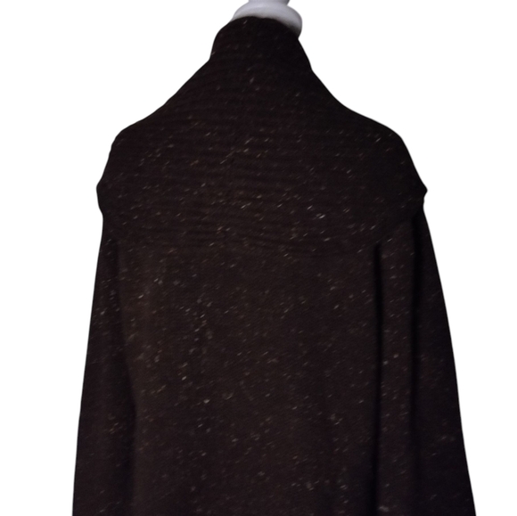 Soft Surroundings Brown Speckled Chunky Knit Wool Cashmere Blend Sweater Large - Picture 4 of 6